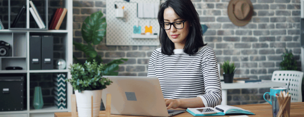 woman researching ways to improve her credit score